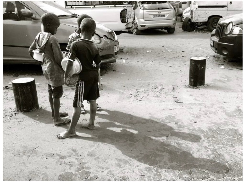 The kitchen system HET Foundation is building for the children.